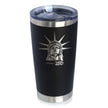 America 250 Statue of Liberty Profile Insulated Coffee Tumbler with Sliding Lid America250 Official for 250th Anniversary of the USA 20oz Stainless Steel Tumbler