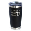 America 250 Logo Insulated Coffee Tumbler with Sliding Lid America250 Official for 250th Anniversary of the USA 20oz Stainless Steel Tumbler