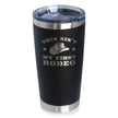 Ain't My First Rodeo - Insulated Coffee Tumbler Cup with Sliding Lid - Stainless Steel Insulated Mug - Horse Themed Coffee Gifts