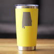 Alabama State Outline - 20 oz Coffee Tumbler
