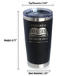 Antisocial Book Club Insulated Coffee Tumbler with Sliding Lid Gifts for Exclusive Book Clubs 20oz Stainless Steel Tumbler