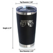 Awesome Since 1970 Insulated Coffee Tumbler with Sliding Lid 55th Birthday Gift Ideas 20oz Stainless Steel Tumbler