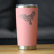 Bald Eagle Insulated Coffee Tumbler with Sliding Lid Patriotic American Decorations and Gifts 20oz Stainless Steel Tumbler