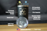 Soccer Gifts for Coaches Insulated Coffee Tumbler with Sliding Lid - Best Coach Ever - 20oz Stainless Steel Tumbler