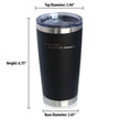 Code Blooded Insulated Coffee Tumbler with Sliding Lid Funny Tech Gifts for Programmer, Coder & Computer Geeks 20oz Stainless Steel Tumbler