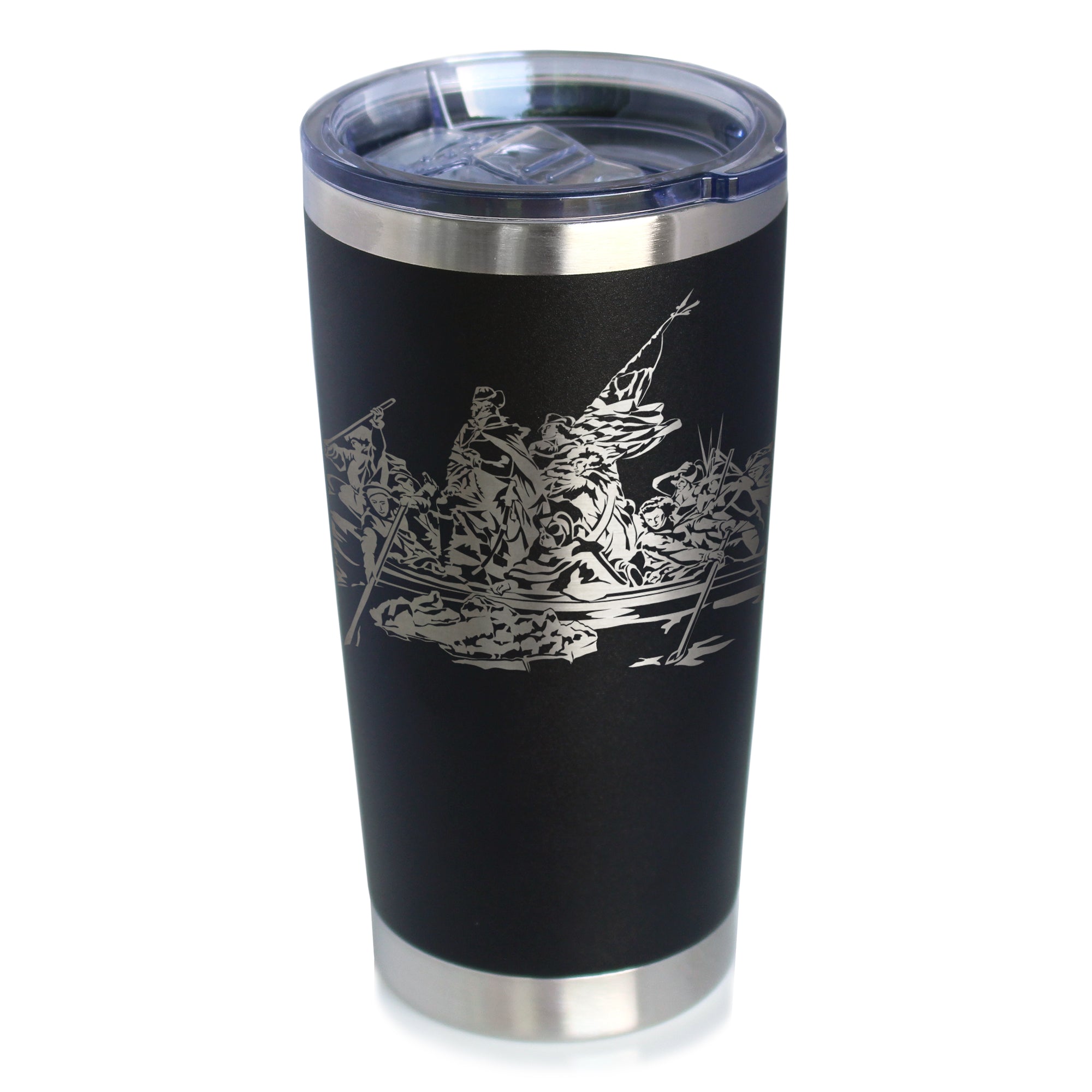 Freedom 250 Washington Crossing the Delaware Insulated Coffee Tumbler - 20oz Stainless Steel Tumbler Official USA 250th Anniversary Merch