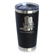 Freedom 250 Cowgirl Boots Insulated Coffee Tumbler - 20oz Stainless Steel Tumbler Official USA 250th Anniversary Merch