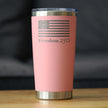 Freedom 250 Logo Insulated Coffee Tumbler - 20oz Stainless Steel Tumbler Official USA 250th Anniversary Merch