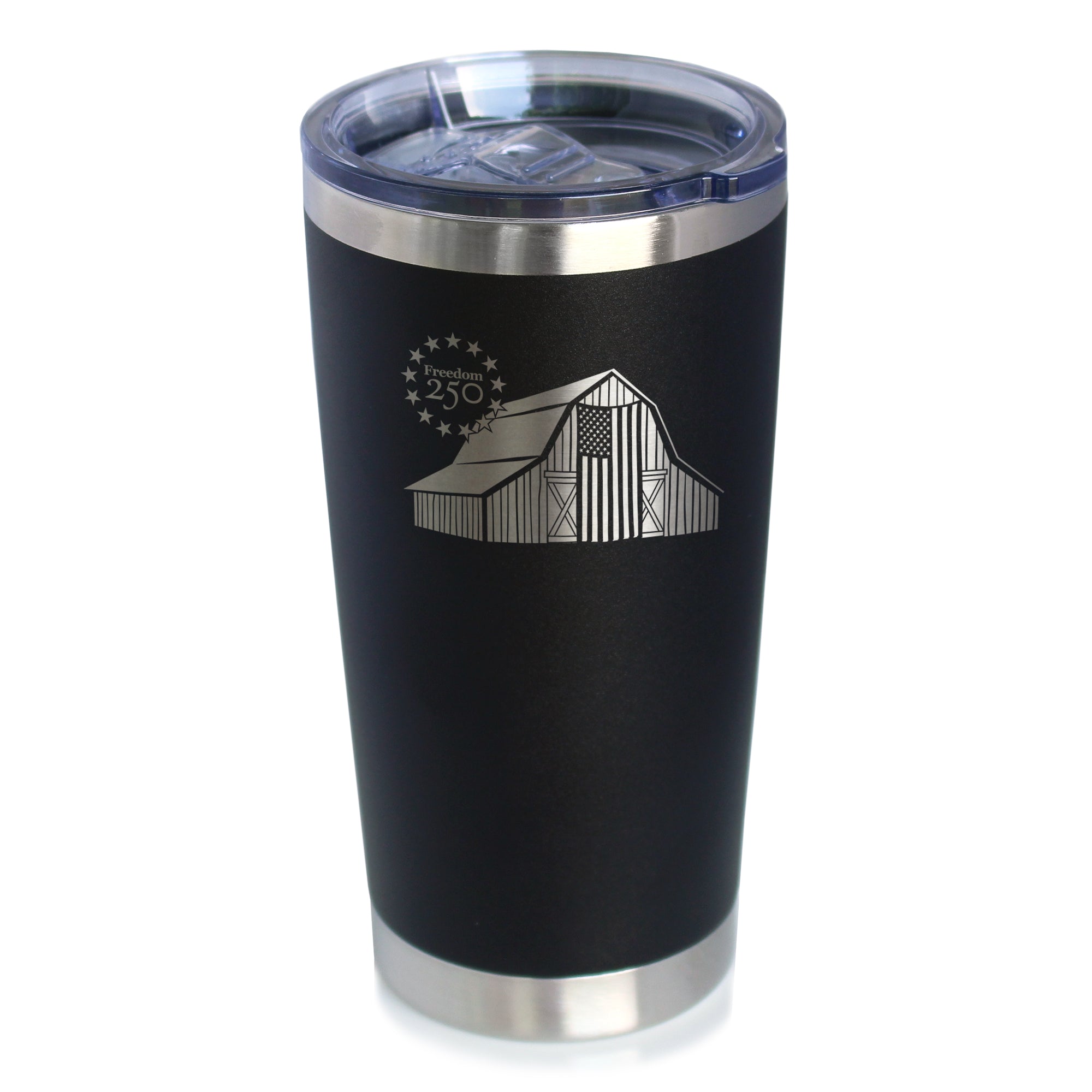 Freedom 250 Homestead Barn Insulated Coffee Tumbler - 20oz Stainless Steel Tumbler Official USA 250th Anniversary Merch