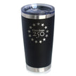 Freedom 250 Betsy Ross Logo Insulated Coffee Tumbler - 20oz Stainless Steel Tumbler Official USA 250th Anniversary Merch
