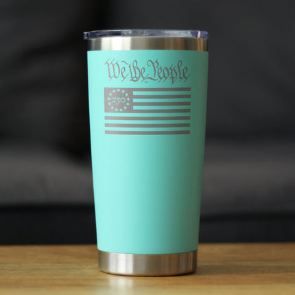 Freedom 250 We the People Insulated Coffee Tumbler - 20oz Stainless Steel Tumbler Official USA 250th Anniversary Merch