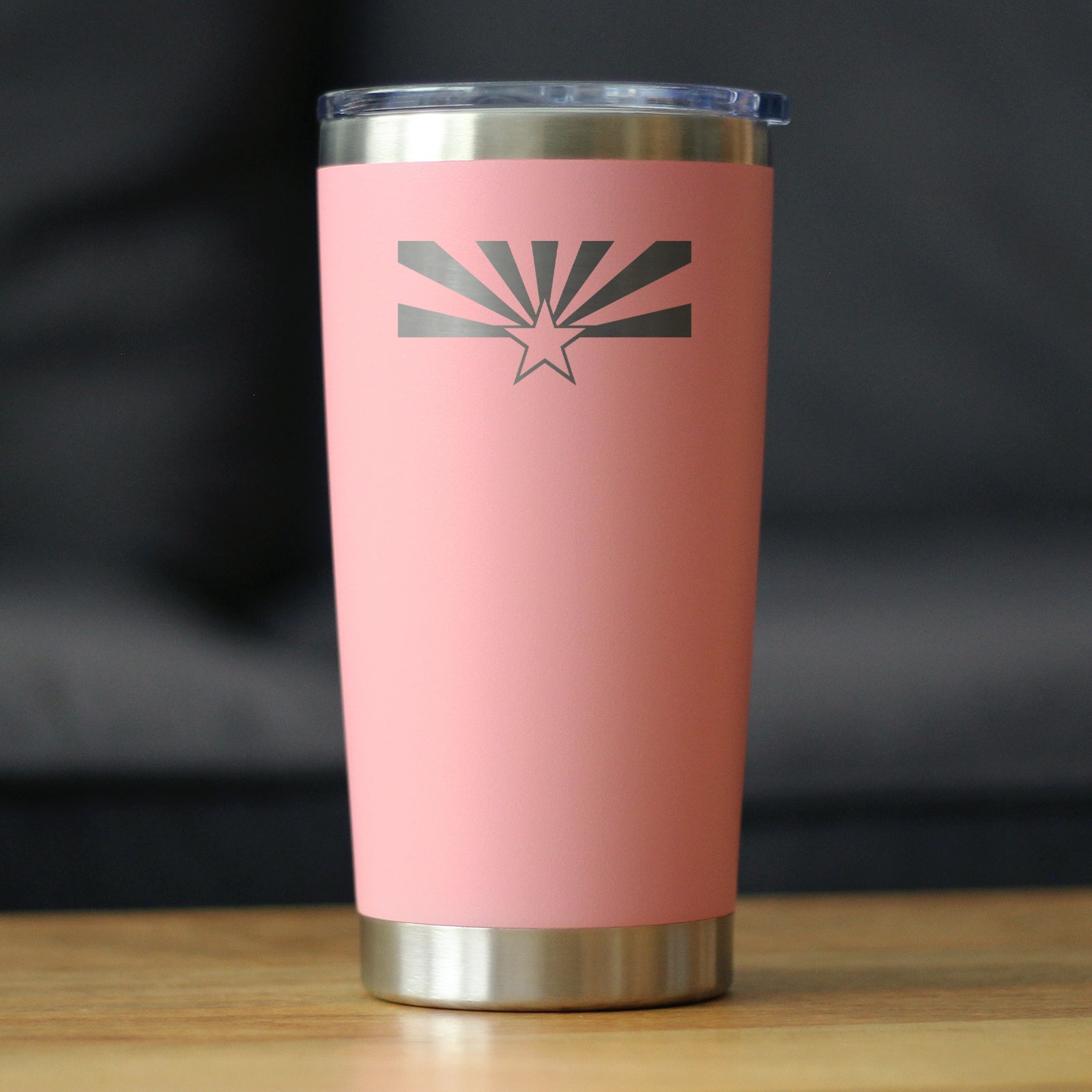 Flag of Arizona - Insulated Coffee Tumbler Cup with Sliding Lid - Stainless Steel Travel Mug - Arizona Gifts Women and Men Arizonans