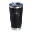 Flag of Indiana - Insulated Coffee Tumbler Cup with Sliding Lid - Stainless Steel Travel Mug - Indiana Gifts for Women and Men Indianans
