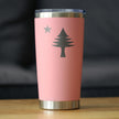 Flag of Maine - Insulated Coffee Tumbler Cup with Sliding Lid - Stainless Steel Travel Mug - Maine Gift for Women and Men Mainers