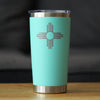 Flag of New Mexico - Insulated Coffee Tumbler Cup with Sliding Lid - Stainless Steel Insulated Mug - New Mexico Themed Gifts for Women and Men