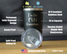 I'm The Fun Grandma - Insulated Coffee Tumbler Cup with Sliding Lid - Stainless Steel Insulated Mug - Cute Grandma Gifts