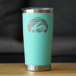 Giraffe Sunset - Insulated Coffee Tumbler Cup with Sliding Lid - Stainless Steel Travel Mug - Unique Safari Gifts for Women and Men