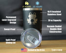 Happy Frog - Insulated Coffee Tumbler Cup with Sliding Lid - Stainless Steel Travel Mug - Unique Frog Gifts for Women and Men