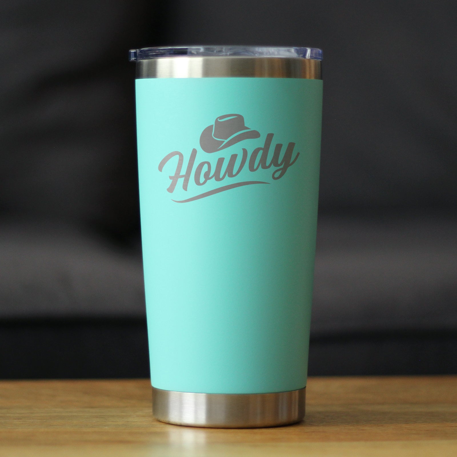 Howdy Insulated Coffee Tumbler with Sliding Lid Country Western Decor for Home 20oz Stainless Steel Tumbler