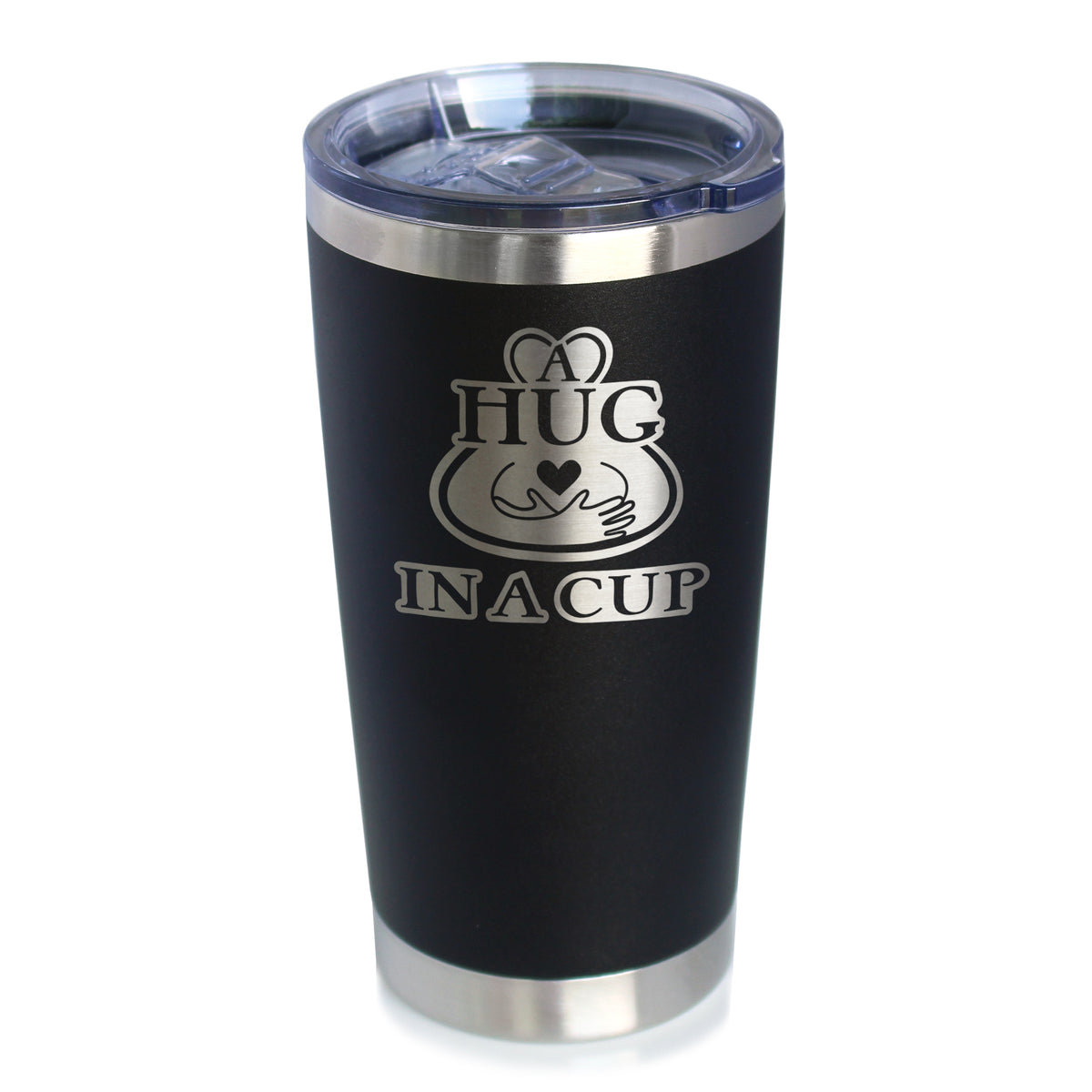 Hug in a Cup - Insulated Coffee Tumbler Cup with Sliding Lid - Stainless Steel Insulated Mug - Sympathy Gifts for Comfort and Encouragement