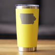 Iowa State Outline - 20 oz Coffee Tumbler
