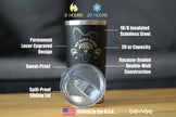 Kids Have Paws Dog Insulated Coffee Tumbler with Sliding Lid Gifts for Dog People 20oz Stainless Steel Tumbler