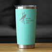Mahjong Era - Insulated Coffee Tumbler with Sliding Lid Themed Gifts for Mahjongers 20oz Stainless Steel Tumbler