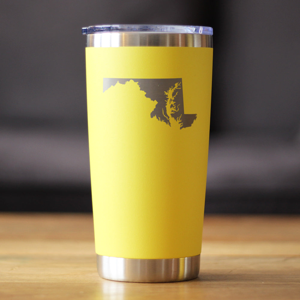 Maryland State Outline - 20 oz Coffee Tumbler