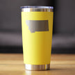 Montana State Outline - Insulated Coffee Tumbler Cup with Sliding Lid - Stainless Steel Travel Mug - Montana Gifts for Women and Men Montanans
