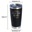 Older Wiser Hotter Insulated Coffee Tumbler with Sliding Lid Funny Birthday Gifts for Women 20oz Stainless Steel Tumbler