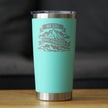 She Will Move Mountains - Insulated Coffee Tumbler Cup with Sliding Lid - Stainless Steel Insulated Mug - Motivational Inspirational Gifts for Women