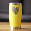 Sisters Make The Best Friends - Insulated Coffee Tumbler Cup with Sliding Lid - Stainless Steel Insulated Mug - Friendship Gifts for Sister