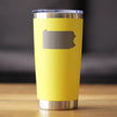 Pennsylvania Sate Outline - 20 oz Coffee Tumbler