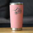Funny Golf Gifts Insulated Coffee Tumbler with Sliding Lid Talk Birdie to Me 20oz Stainless Steel Tumbler