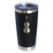 Violin - Insulated Coffee Tumbler Cup with Sliding Lid - Stainless Steel Insulated Mug - Orchestra Gifts for Violinists