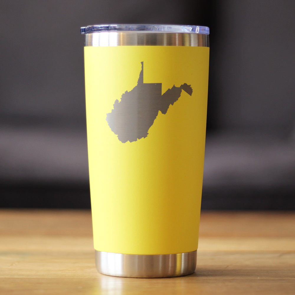 West Virginia State Outline - 20 oz Coffee Tumbler