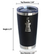 5th Anniversary Party Decor Insulated Coffee Tumbler with Sliding Lid 5 Years Strong 20oz Stainless Steel Tumbler