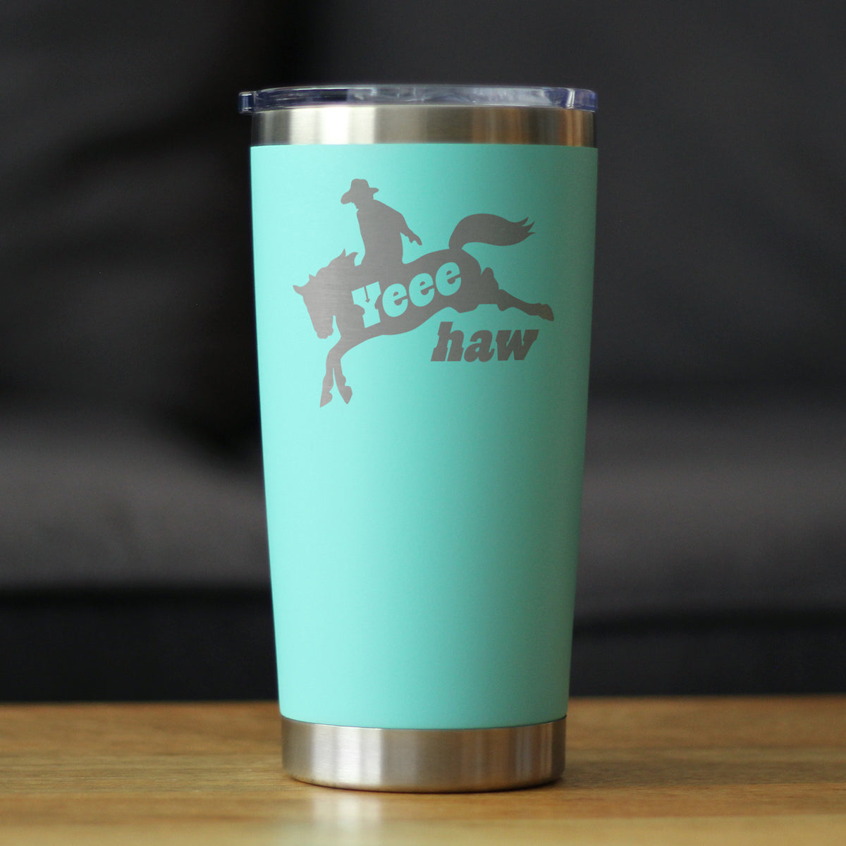 Yeehaw Insulated Coffee Tumbler with Sliding Lid Rodeo Party Decorations &amp; Western Home Decor 20oz Stainless Steel Tumbler