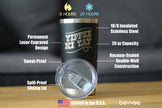 Yippee Ki Yay Insulated Coffee Tumbler with Sliding Lid Country Western Home Decor 20oz Stainless Steel Tumbler