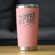 Yippee Ki Yay Insulated Coffee Tumbler with Sliding Lid Country Western Home Decor 20oz Stainless Steel Tumbler