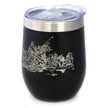 America 250 Washington Crossing the Delaware Insulated Wine Tumbler with Sliding Lid America250 Official for 250th Anniversary of the USA 12oz Stainless Steel Tumbler