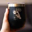 America 250 Rosie the Riveter Insulated Wine Tumbler with Sliding Lid America250 Official for 250th Anniversary of the USA 12oz Stainless Steel Tumbler