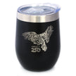 America 250 Bald Eagle Insulated Wine Tumbler with Sliding Lid America250 Official for 250th Anniversary of the USA 12oz Stainless Steel Tumbler