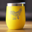 America 250 Bald Eagle Insulated Wine Tumbler with Sliding Lid America250 Official for 250th Anniversary of the USA 12oz Stainless Steel Tumbler