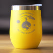 Age on Mars 40 - Wine Tumbler Cup with Sliding Lid - Stainless Steel Insulated Mug - Unique Funny 40th Birthday Gifts for Women and Men