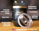 Antisocial Book Club Insulated Wine Tumbler with Sliding Lid Gifts for Exclusive Book Clubs 12oz Stainless Steel Tumbler