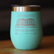Antisocial Book Club Insulated Wine Tumbler with Sliding Lid Gifts for Exclusive Book Clubs 12oz Stainless Steel Tumbler