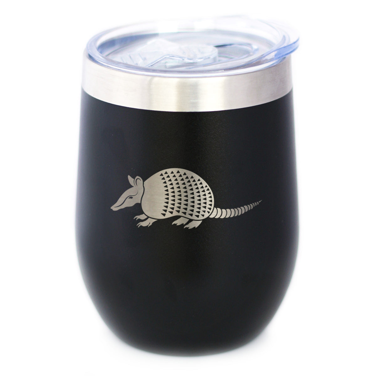 Armadillo Insulated Wine Tumbler with Sliding Lid Texas Gifts and Souvenirs 12oz Stainless Steel Tumbler