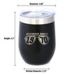 Awesome Since 1970 Insulated Wine Tumbler with Sliding Lid 55th Birthday Gift Ideas 12oz Stainless Steel Tumbler