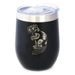 Beaver - Insulated Wine Tumbler with Sliding Lid - Beaver Gifts and Rustic Cabin Home Decor - 12oz Stainless Steel Tumbler